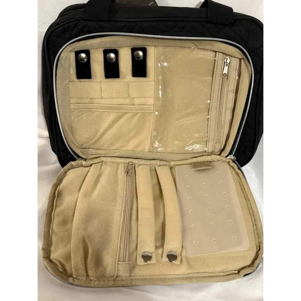 B&C Large Hanging Travel Orginzer Bag Black Multi-pockets